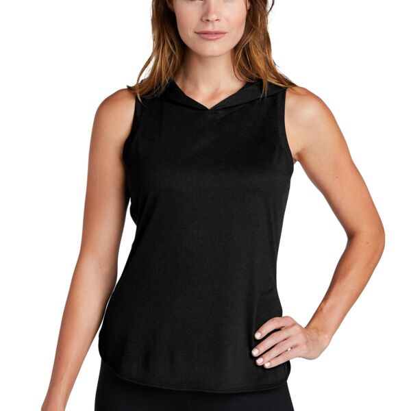 Women's PosiCharge ® Tri Blend Wicking Draft Hoodie Tank Thumbnail